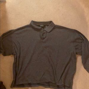 Vintage Cropped Long-sleeve polo shirt